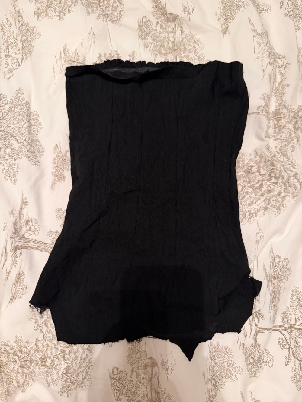 Black Strapless Tube Top